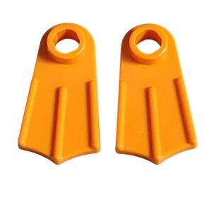 LEGO Flippers Orange 2599a Minifigure Minidoll Footgear Replacement Parts Pieces